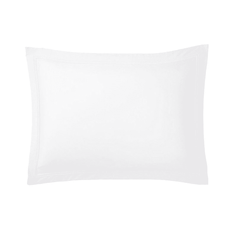Triomphe - 300 Thread Count Cotton Sateen Standard Pillowcase, 50 x 75cm, Blanc