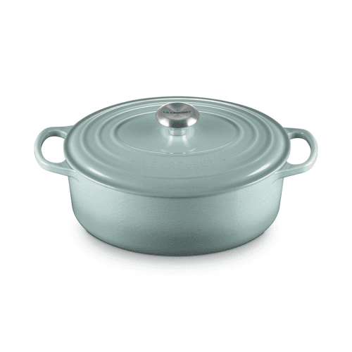 Image showing the Cast Iron Oval Casserole, 29cm, Sea Salt product.
