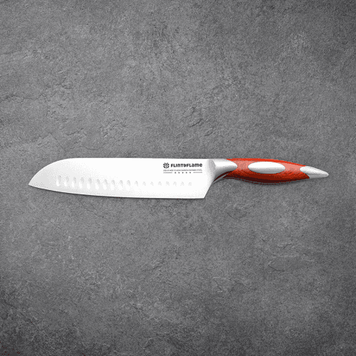 Image showing the Japanese style chef knife 8"Santoku Knife product.