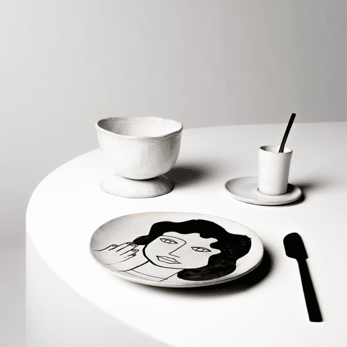 Image showing the La Mère High Bowl, D13cm, Off White product.