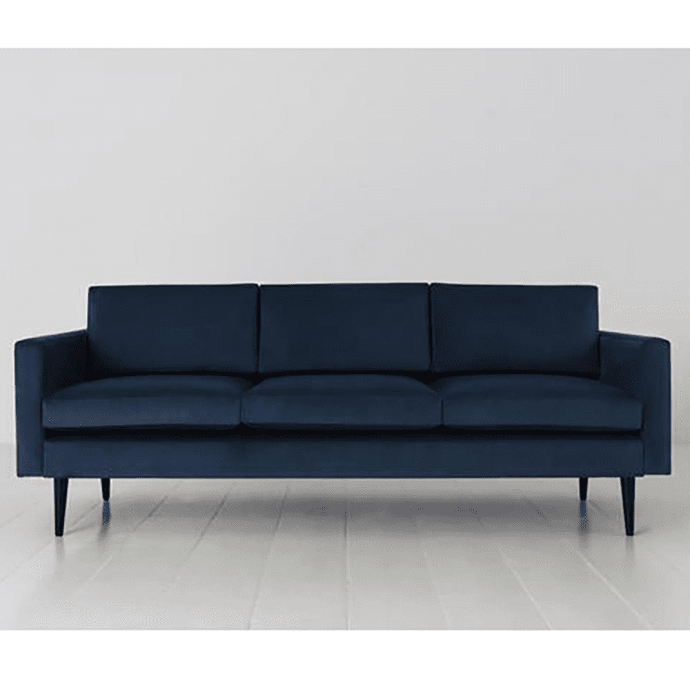 Model 01 3 Seater Velvet Sofa, Teal