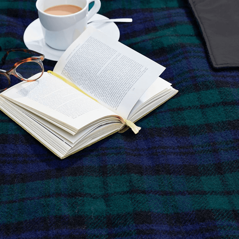 Eventer Picnic Rug, 137 x 170cm, Black/Blue