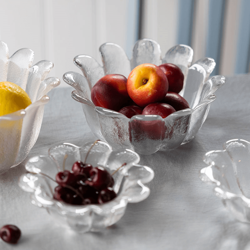 Daisy Set of 2 Dishes, D18cm, Clear