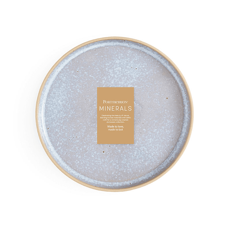 Minerals Set of 4 Dinner Plates, D26.5cm, Aqua