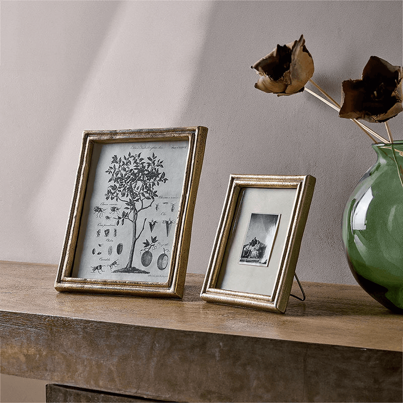 Pambani Photo Frame, 8 x 10", Antique Brass