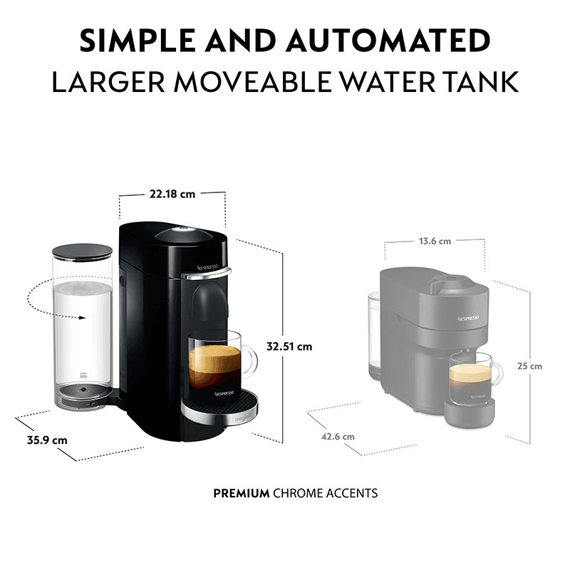 Vertuo Plus Coffee Machine, Black