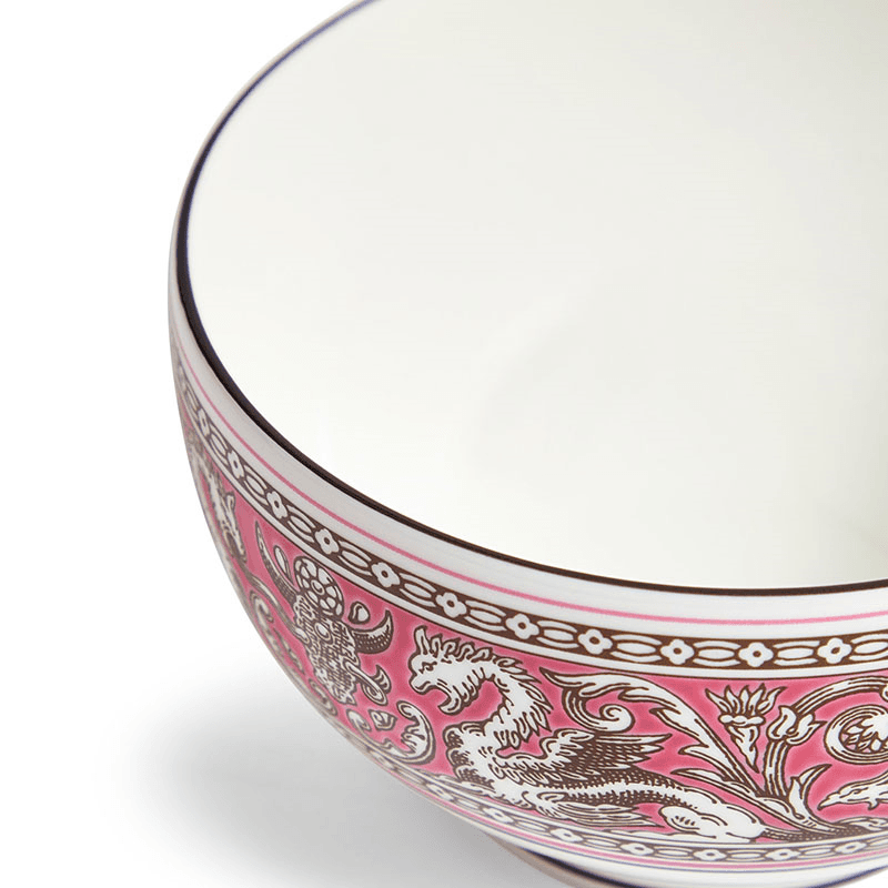 Florentine Rice Bowl, D10.5cm, Fuchsia