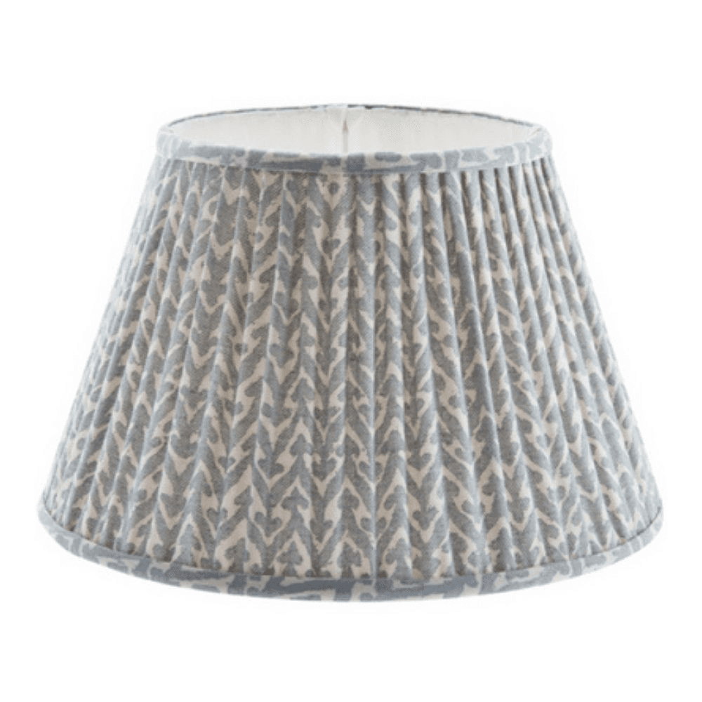 Light Blue Rabanna, 30cm Lampshade, Gathered Bedwyn