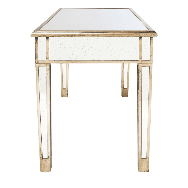 Versailles Dressing table, L152 x W66 x H79cm, Antique Mirrored