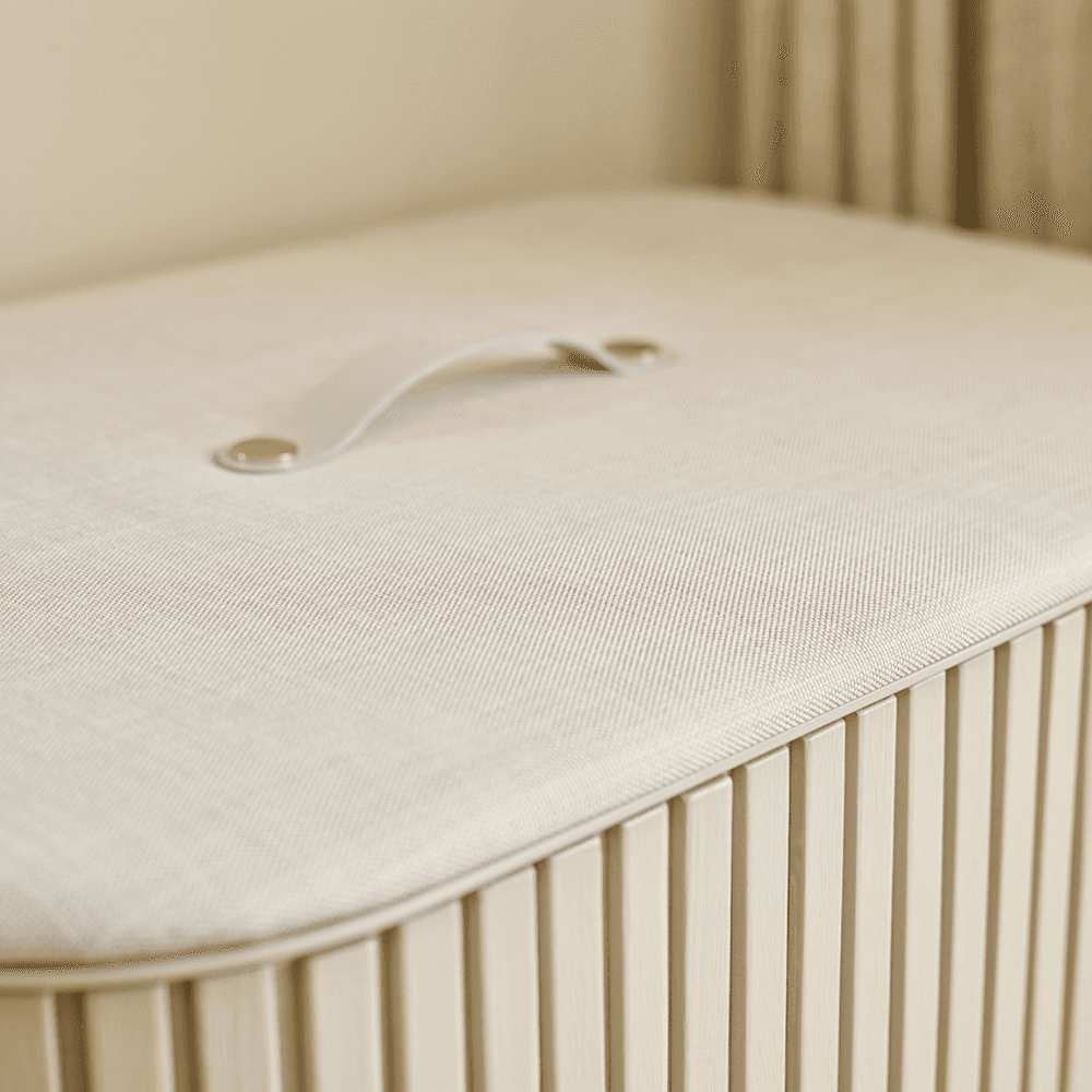 Tota Luxe Laundry Basket, 90L, Ecru