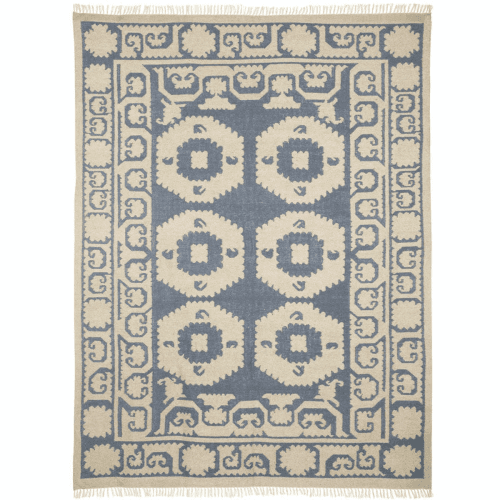 Image showing the Chelak Rug, 300 x 240cm, Indigo 100% Wool product.