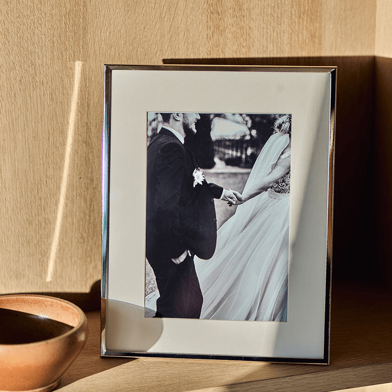 Impressions Photo Frame, 5 x 7", Silver Plated