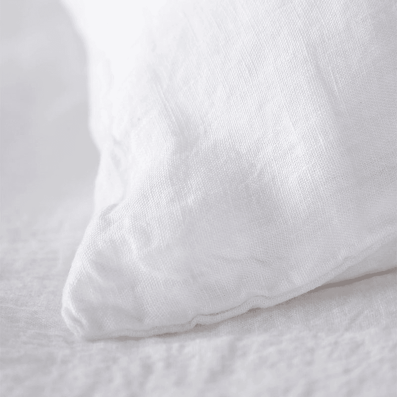 Linen Duvet Cover, Superking, White