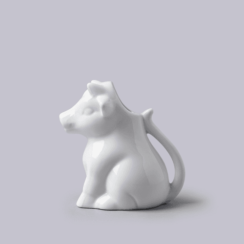 Image showing the Cow Milk Jug, 175ml, White product.