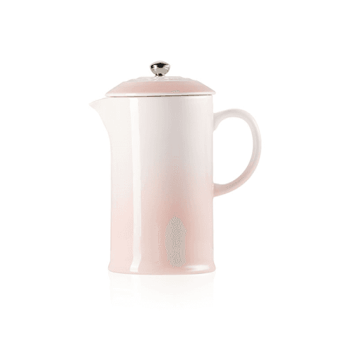 Image showing the Stoneware Cafetiere, 1 litre, Shell Pink product.