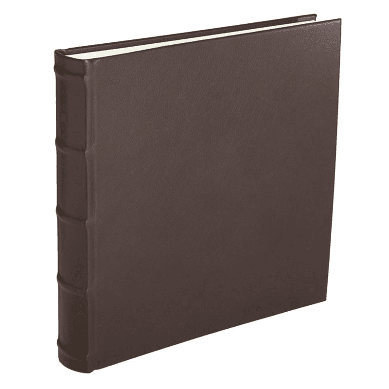 Leather Square Photograph Album, L35.5 x W36cm, Coco Brown
