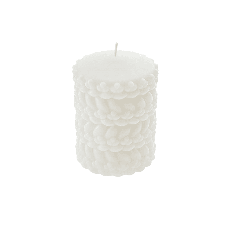 Babylone Candle, H10 x D8cm, Ivory