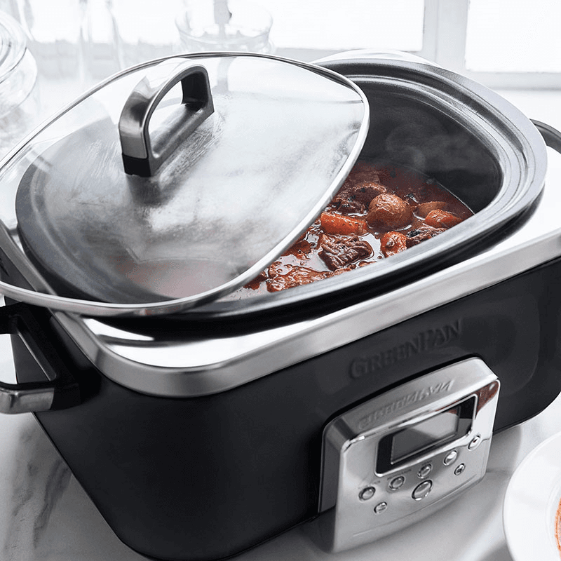 Non-Stick Slow Cooker, 6L, Black