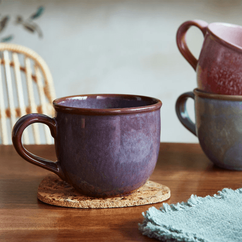 Image showing the Minerals Set of 4 Mugs, 300ml, Amethyst product.