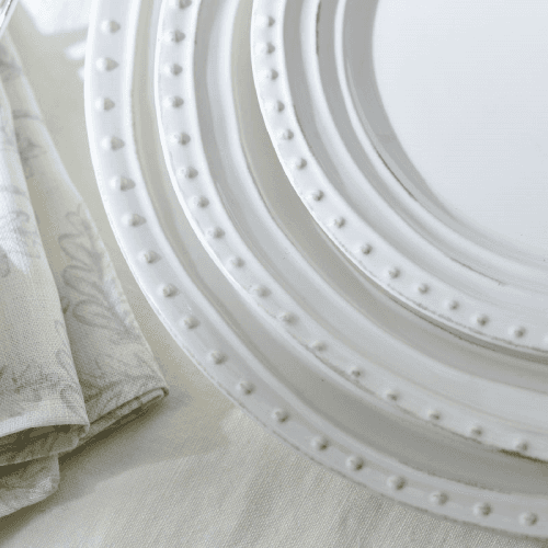 Image showing the Bowsley Set of 6 Dinner Plates, D30cm, White product.