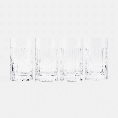 Image showing the Roebling Set of 4 Highball Glasses, 380ml, Clear product.