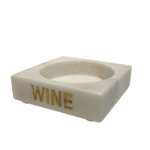 Image showing the Wine Bottle Holder, L12.5x W12.5 x H3.5cm, White product.