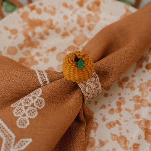 Image showing the Oranges Set of 4 Napkin Rings product.