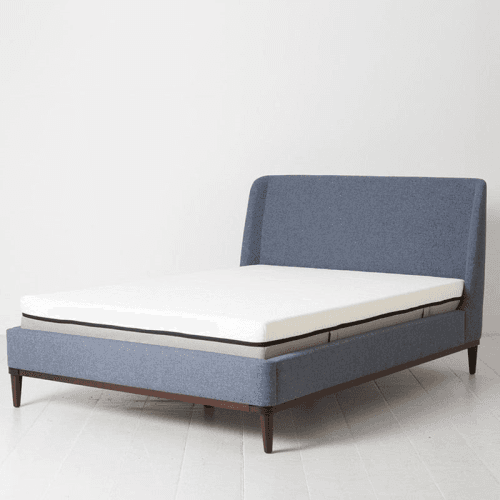 Image showing the Bed 02 Linen Double Frame, Midnight product.