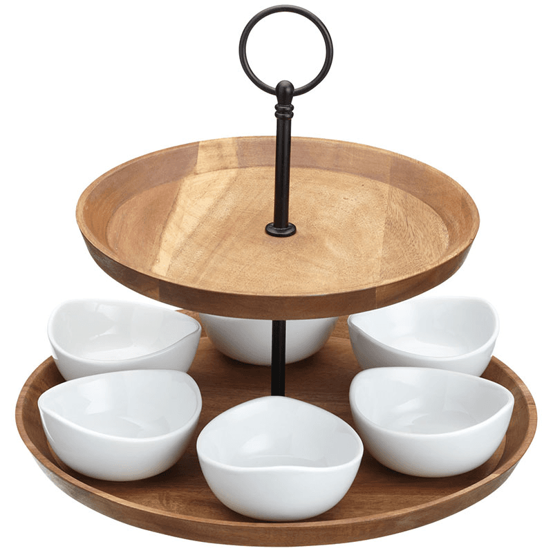 2 tier serving set, 25 x 24cm