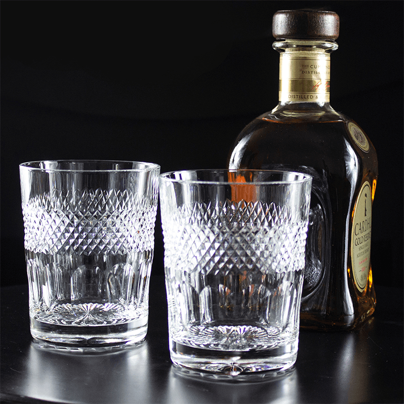 Diamonds Set of 2 Tumblers, 380ml, Clear