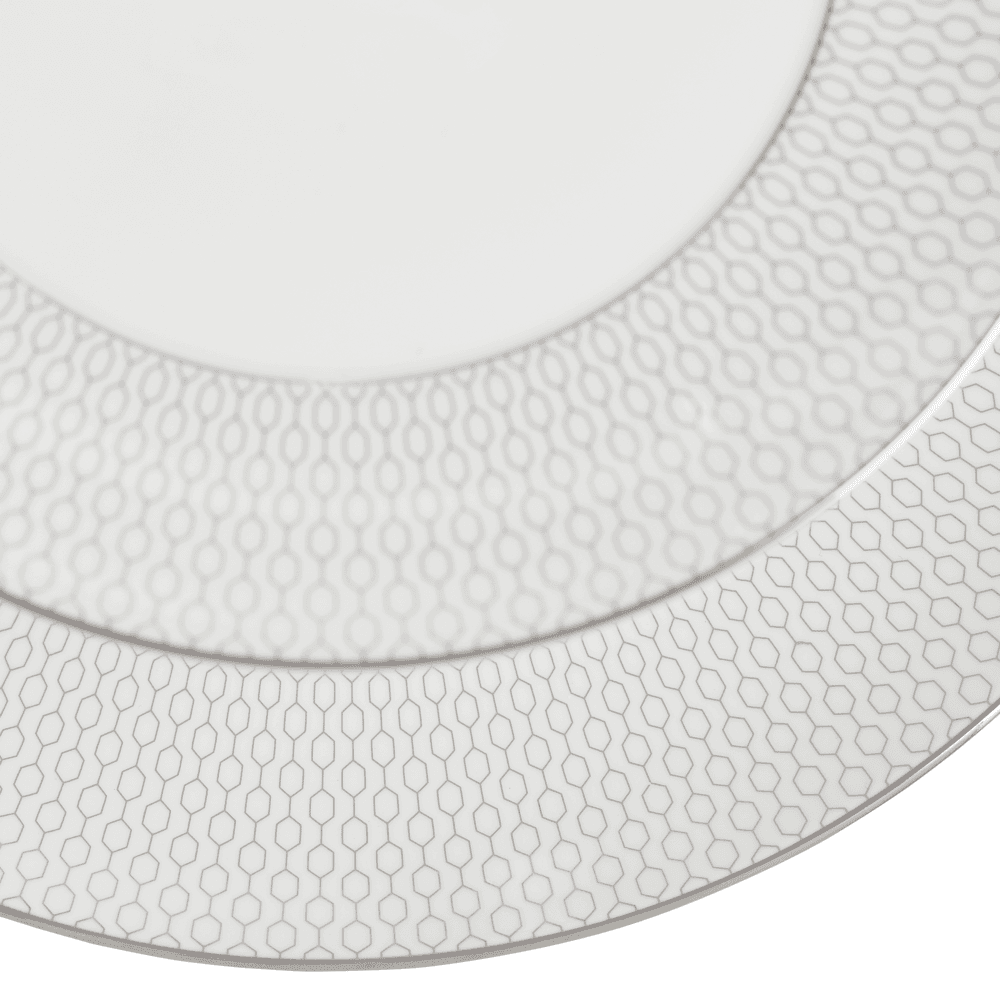 Gio Platinum 2 Tier Cake Stand, Platinum