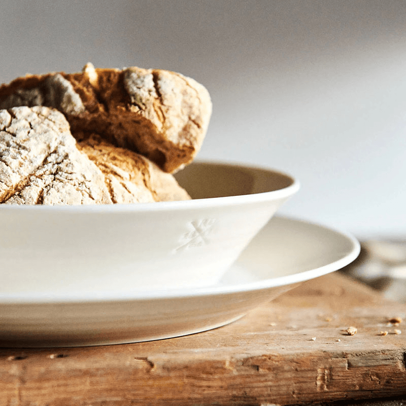 Pure Dinner Plates Set of 4, D28cm, White