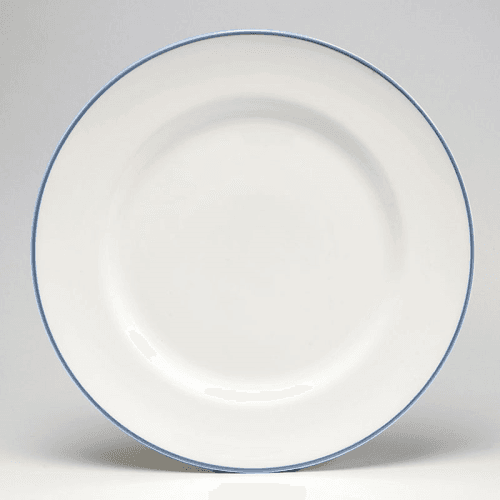 Image showing the Dinner Plate, D26cm, Cornflower Blue Rim product.