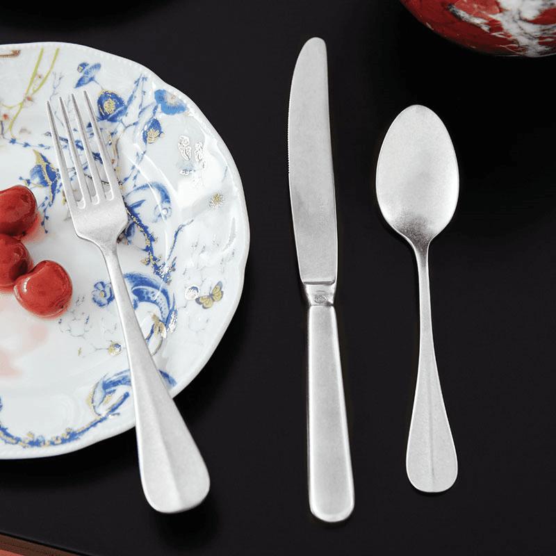 Baguette 36 Piece Cutlery Set, Vintage Stainless Steel
