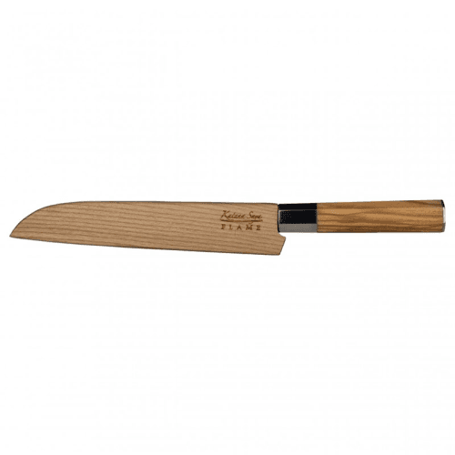 Image showing the Flame Bread Knife, 20cm, Olive Wood product.