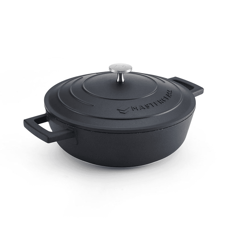 Cast Aluminium Casserole Dish, 2.5L, Black
