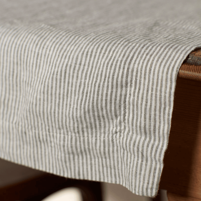 Sid Stripe Table Runner, 45 x 200cm, Olive