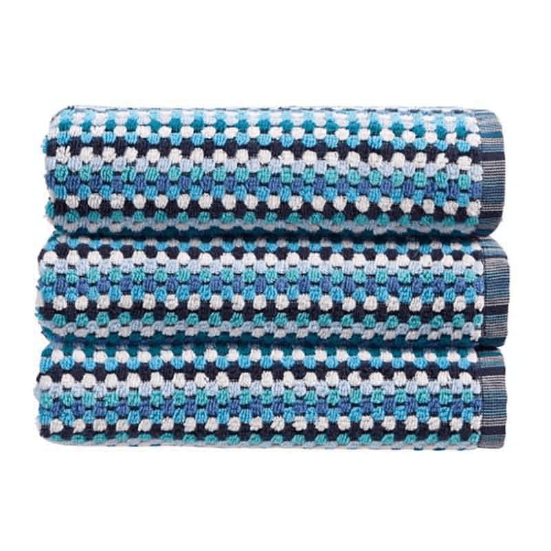 Carnaby Stripe Bath Towel, Blue