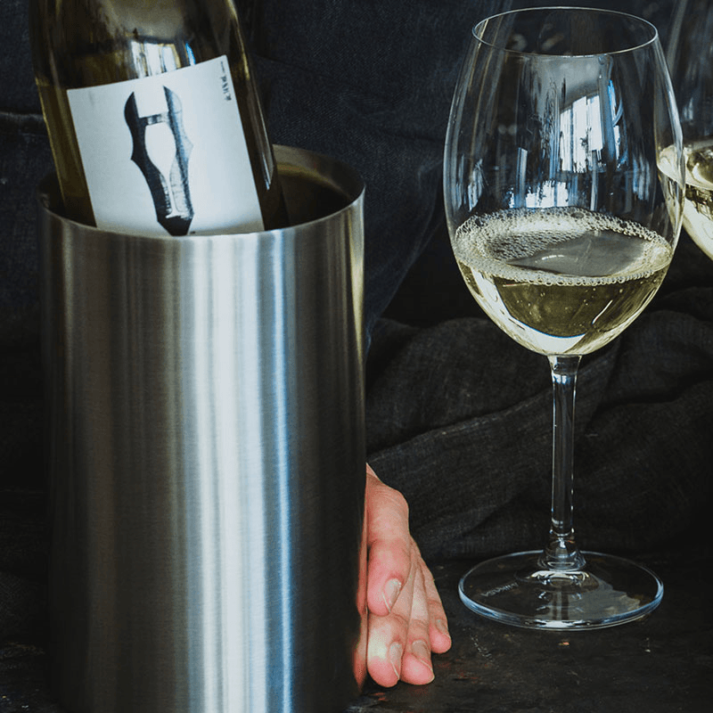 Double Walled Wine Cooler, Stainless Steel