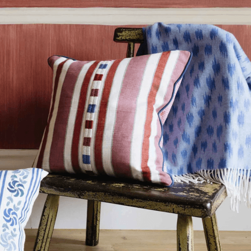 Image showing the Raya Cushion, 50 x 50cm, Pink Red product.