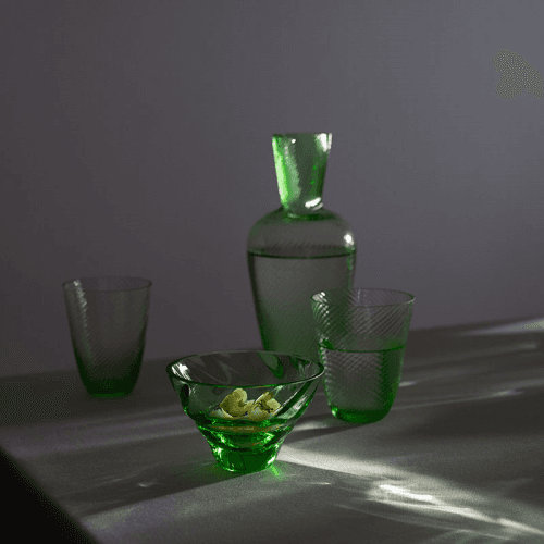 Image showing the Linea Set of 2 Tumblers, 250ml, Light Green product.