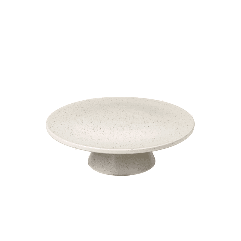 Nordic Vanilla Cake Plate, D30cm, Off White