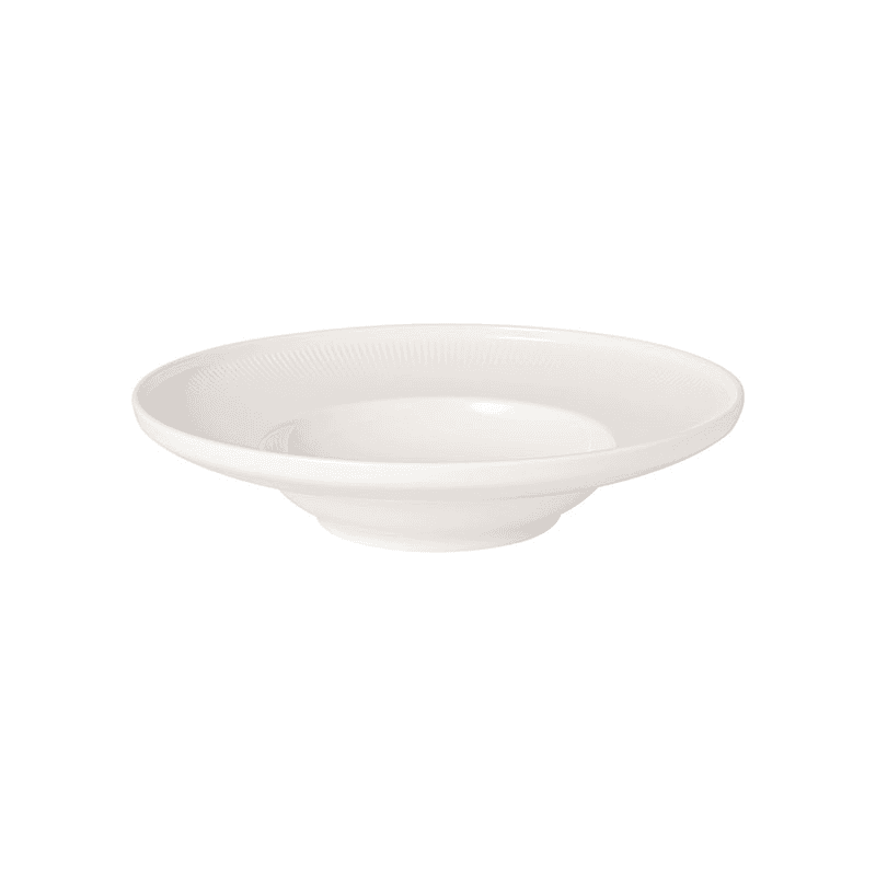 Afina Deep Plate, D25cm, White