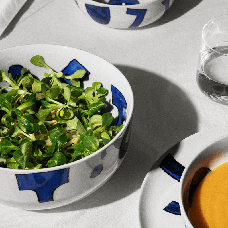 Itsumo Yunoki Salad Bowl, D25cm, Blue