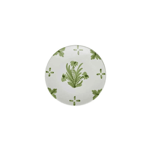 Image showing the Green Summer Flower Ceramic Small Plate, 17.5cm product.