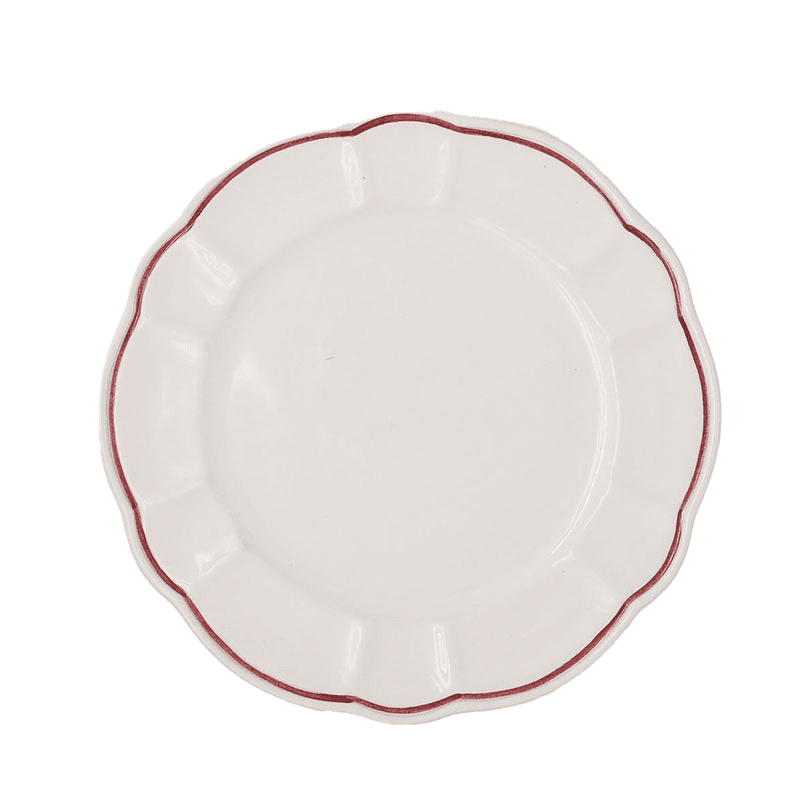 Romilly Set of 4 Side Plates, D21cm, Red