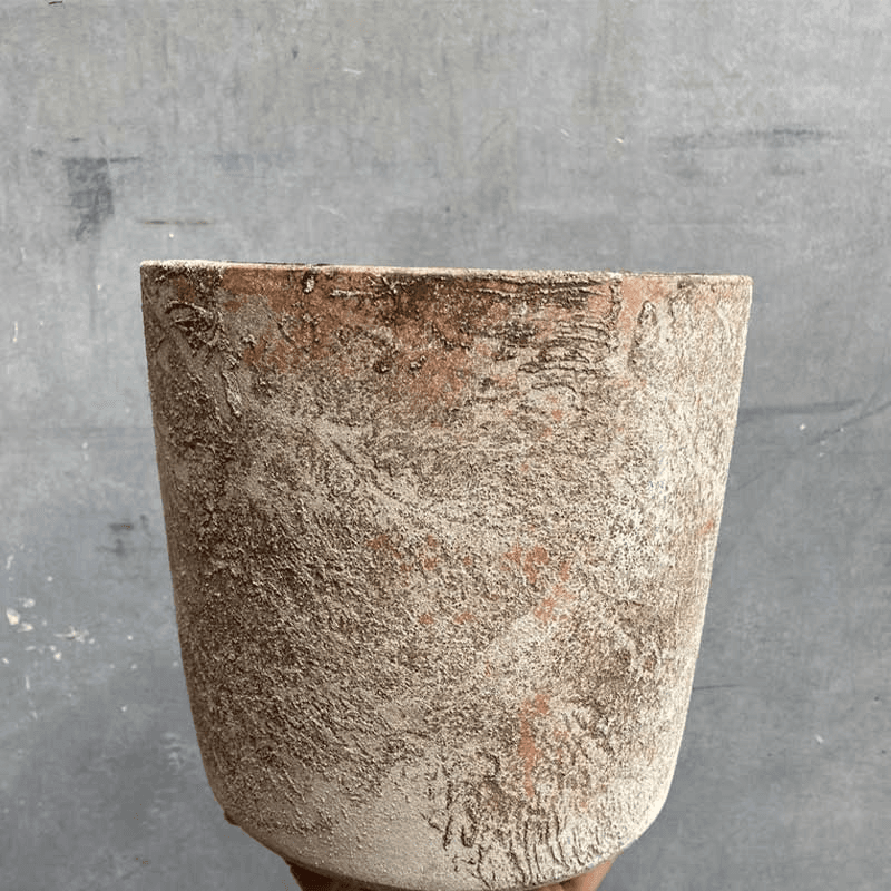 Kew Eclectic Orangery Handthrown Planter, D21cm, Aged Bark