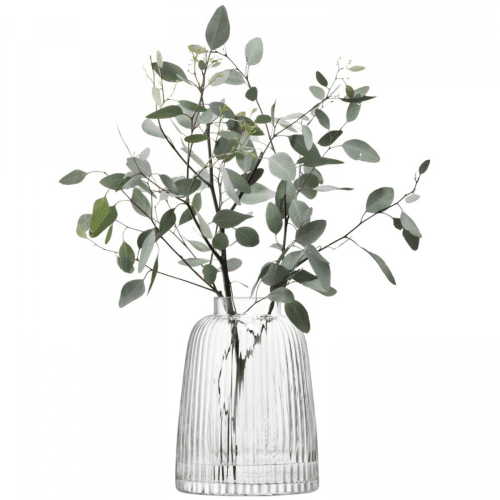 Image showing the Pleat Vase, H26cm, Clear product.