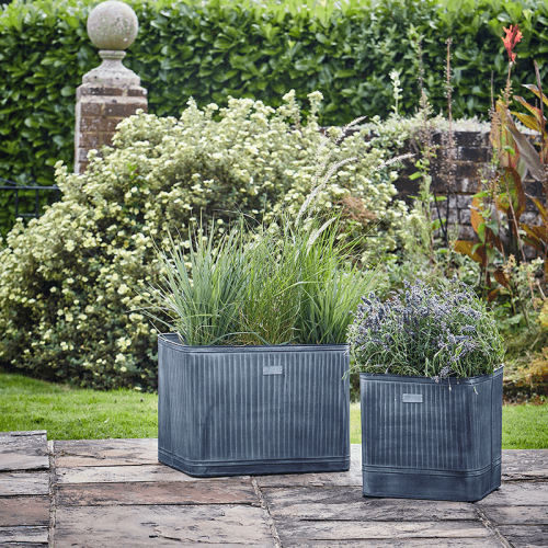 Image showing the Hampton Planter, D50cm, Galvanised product.