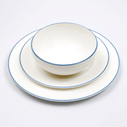 Image showing the Breakfast Bowl, D15cm, Cornflower Blue Rim product.